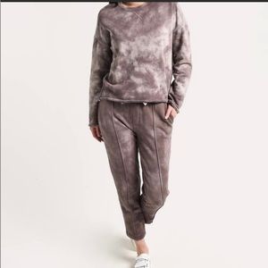 ATM Anthony Thomas Melillo Tie-Dye French Terry Track Pants Mushroom